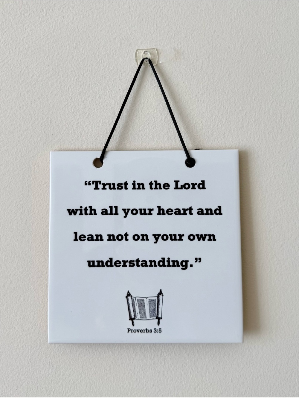 The Bible: Proverbs Quote Ceramic Wall Hanging TILE Plaque Home Decor Gift